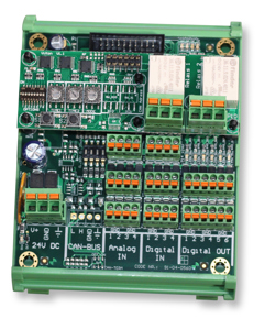 Control unit f/vibration sensor ViKon 24VDC for DIN rail mou